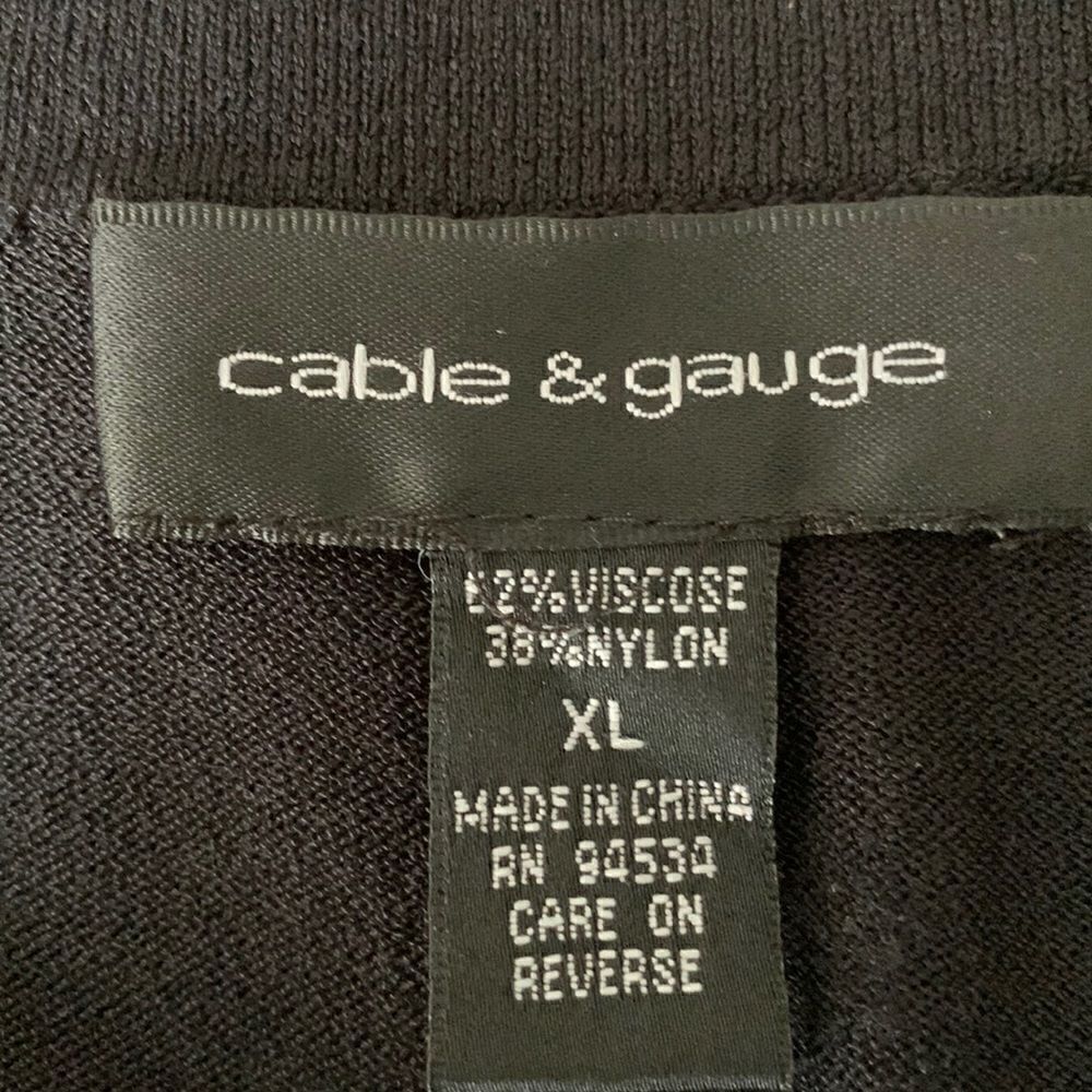 Cable & Gauge Black Sweater - Picture 6 of 7